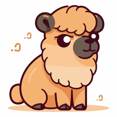 Cute cartoon sheep of a cute cartoon sheep.