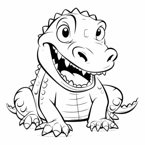 Cute Dinosaur Cartoon Mascot Character  Illustration Isolated on