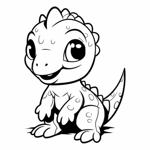 Cute Dinosaur Cartoon Mascot Character.