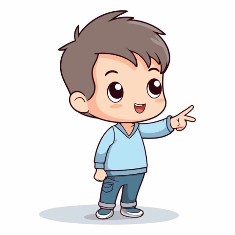 cute boy cartoon design eps10 graphic.