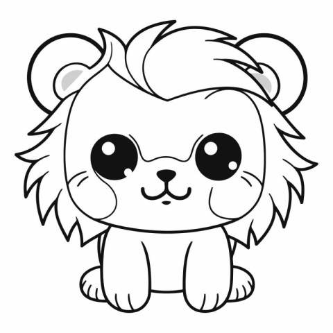 Cute Cartoon Hedgehog for Coloring Book