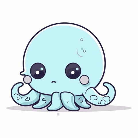 Cute cartoon octopus of a cute octopus.