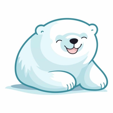 Polar bear icon. Cartoon illustration of polar bear vector icon