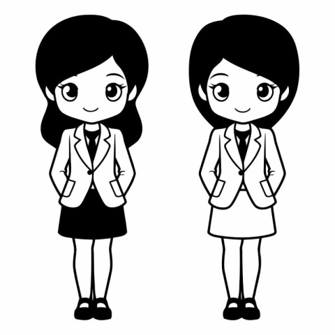 businesswoman cartoon on white background vector illustration gr