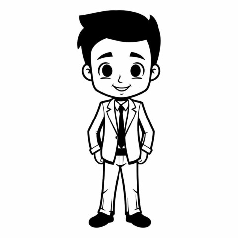 businessman cartoon isolated icon vector illustration graphic de