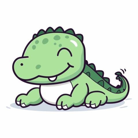 Cute cartoon crocodile of a crocodile.