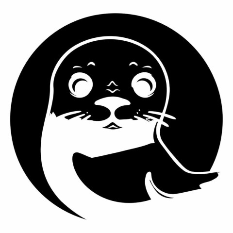 Cute seal icon. Simple illustration of cute seal vector icon for