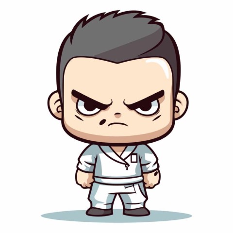 Angry Boy - Cartoon Mascot Vector IllustrationÃ¯Â»Â¿