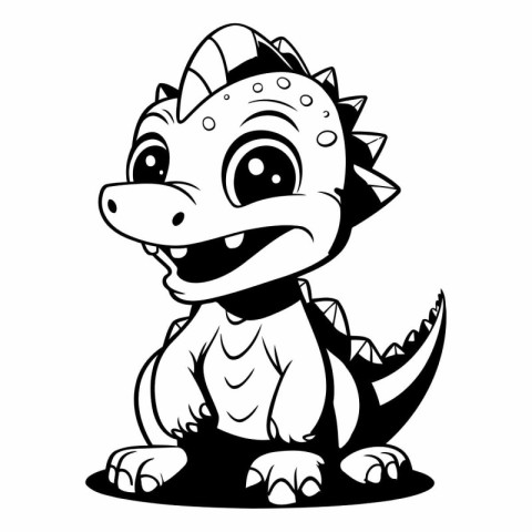 Cute Dinosaur Cartoon Mascot Character.