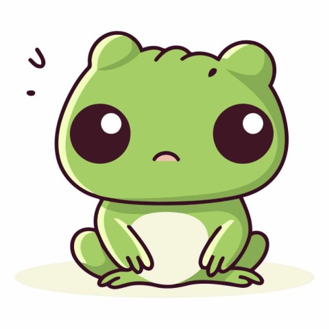 Cute cartoon frog of a cute cartoon frog.