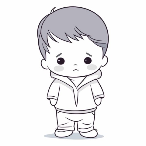 cute boy cartoon design eps10 graphic.