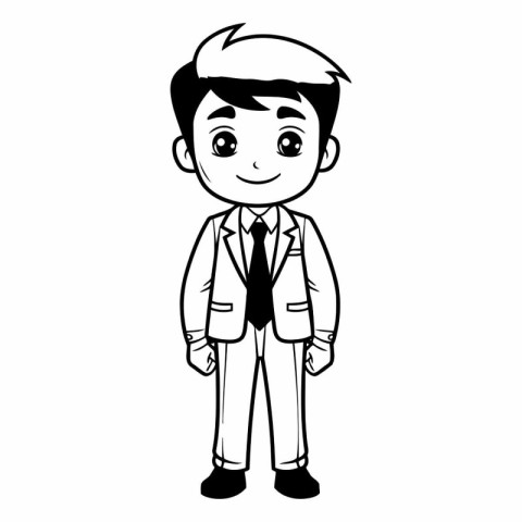 Businessman cartoon icon. Male avatar person people and human th