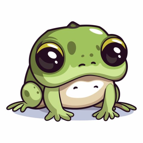 Frog isolated on a white background. Eps 10