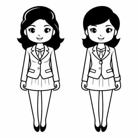 businesswoman cartoon. girl. businesswoman. suit. businessperson