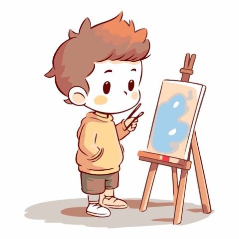 painter. artist. easel. drawing. paint. paintbrush. art. child.