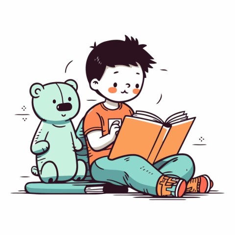 reading. student. study. education. book. kid. illustration. chi