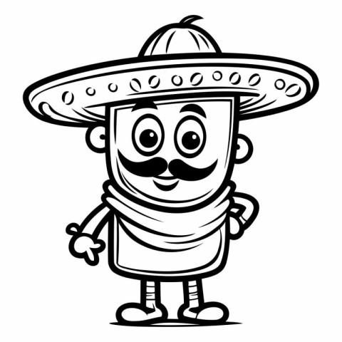 Mexican Mascot - Mascot with Sombrero