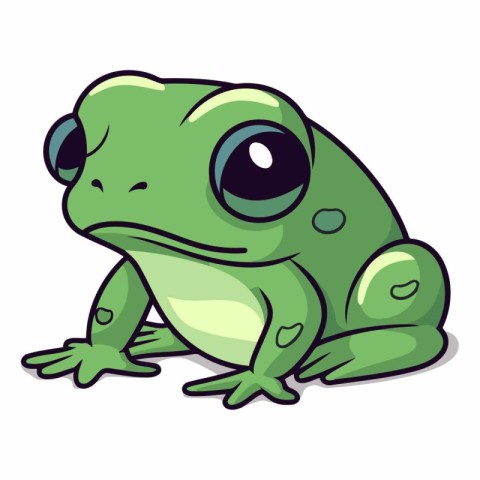 Frog icon. Cartoon illustration of frog vector icon for web desi