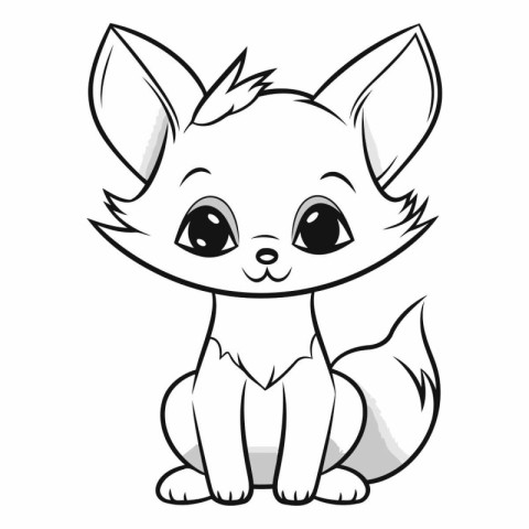 Cute little fox of a cute little fox.