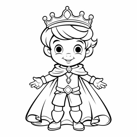 Coloring Page Outline Of Cartoon King or Queen Coloring Book