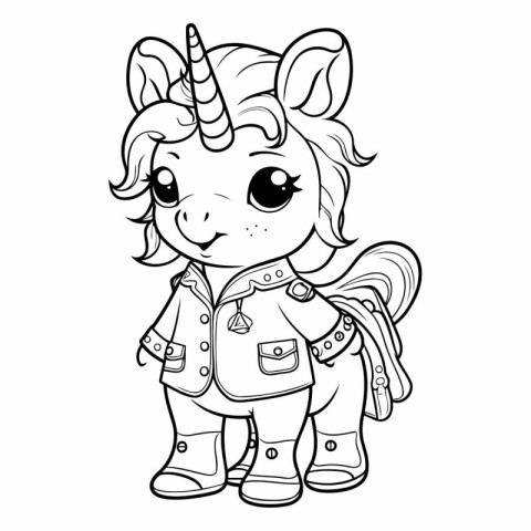 Unicorn. Coloring book for children.