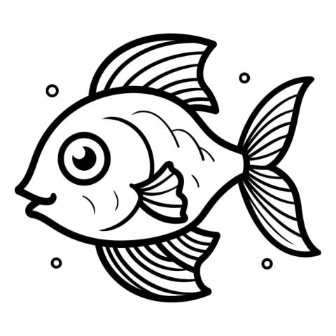 Coloring book for children: fish (fish).