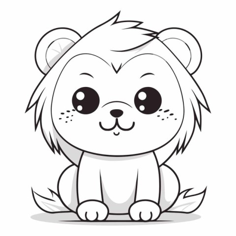 cute little beaver cartoon vector illustration graphic design ve