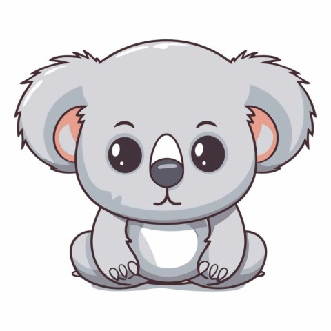 Cute koala cartoon of a cute koala.