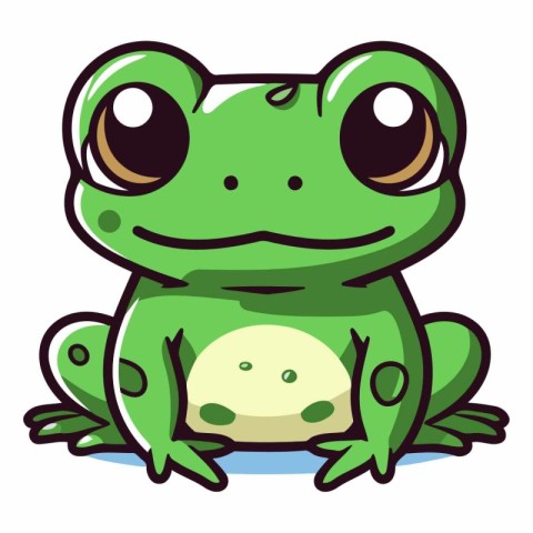 Frog icon. Cartoon illustration of frog vector icon for web desi