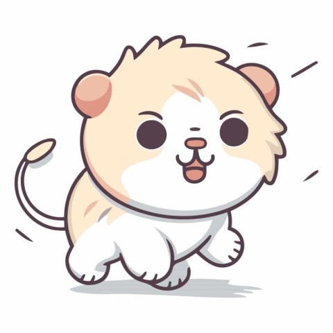 Cute hamster cartoon character of a hamster.