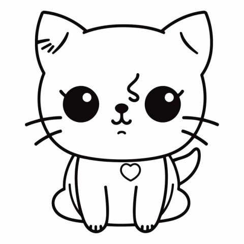 cute cat kawaii character vector illustration design vector illu