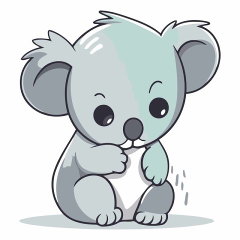 Cute koala cartoon of a cute koala.