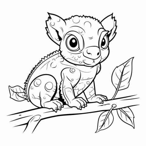 Coloring Page Outline Of Chameleon Animal Coloring Book