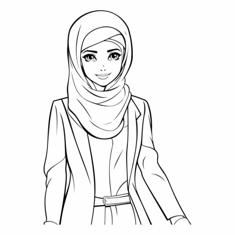 Beautiful muslim woman wearing hijab. Muslim girl.