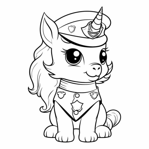 Unicorn Cartoon Mascot Character.