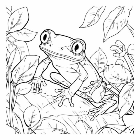 frog in the jungle