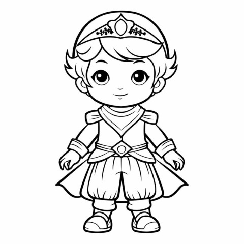 Coloring Page Outline Of Cartoon Fairy Tale Princess Vector Illu