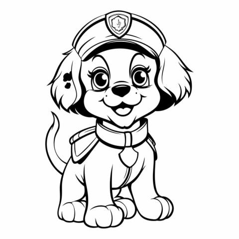 Puppy Cocker Spaniel Sailor Cartoon Mascot Character