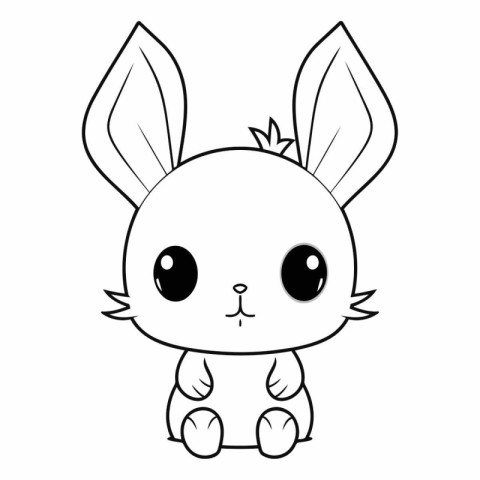 cute rabbit animal cartoon vector illustration graphic design in