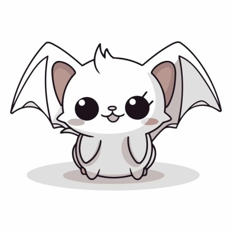 Cute cartoon bat. Cute cartoon bat.