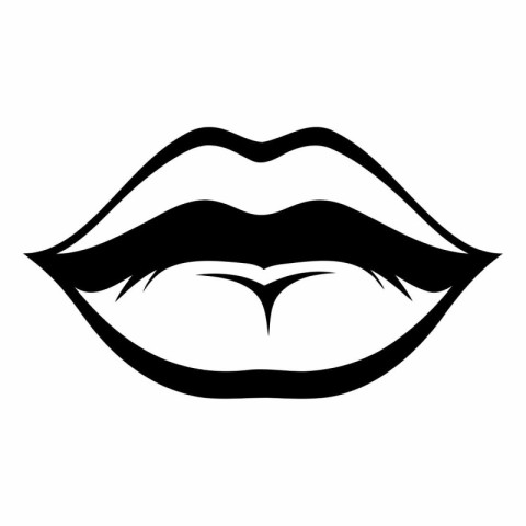 Lips icon. Simple illustration of lips icon for web design isola