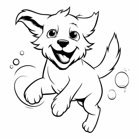 Cartoon Illustration of Funny Chihuahua Dog for Coloring Book