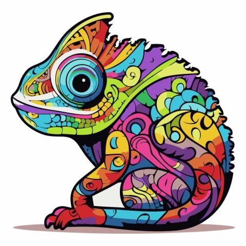 Colorful chameleon of a chameleon.