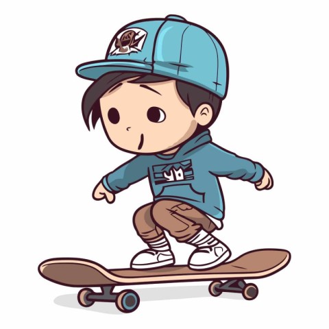 Boy skating on skateboard of a boy skating on a skateboard.