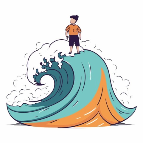 surfing. wave. surfer. surf. ocean. sea. splash. illustration. v