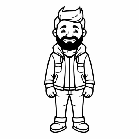 Hipster man cartoon icon. Male avatar person people and human th