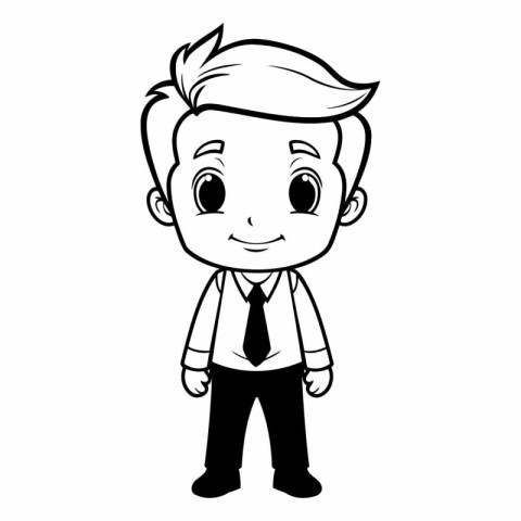 Businessman cartoon icon. Male avatar person people and human th