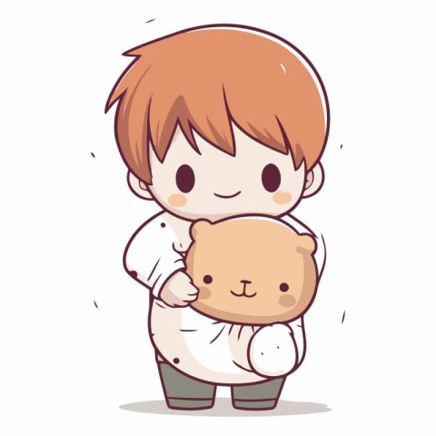 Boy holding teddy bear of a boy holding a teddy bear.