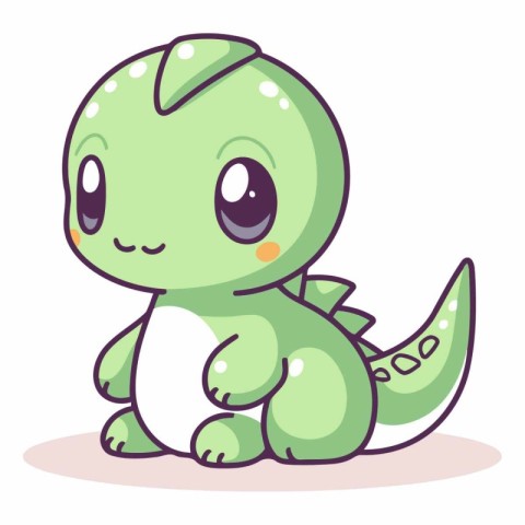 Cute cartoon baby dinosaur of a baby dinosaur.