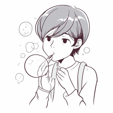 Illustration of a young woman applying lip balm to her lips